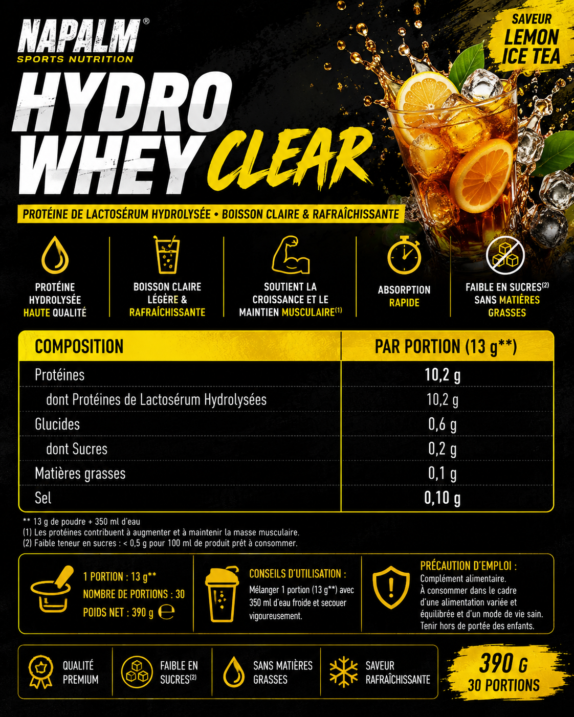 Whey clear - sans lactose