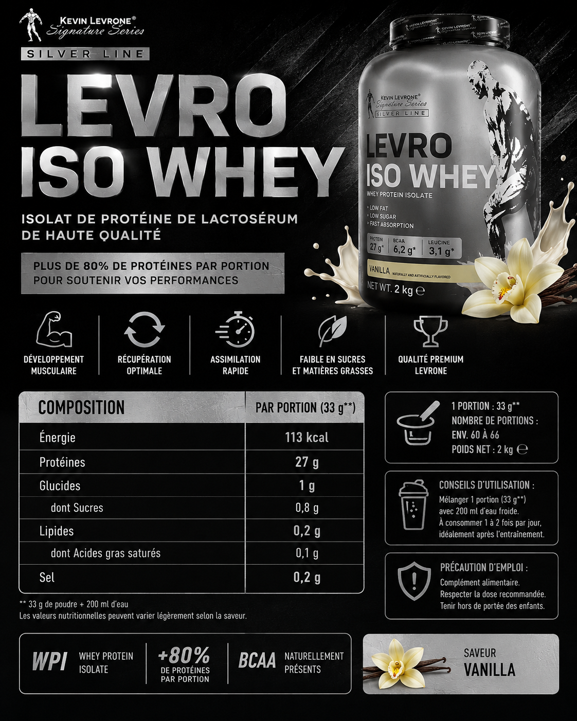 Iso Whey 2 kg Vanilla